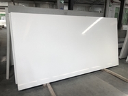 Levhalar 3200x1600mm Beyaz Renk Mühendisliği Tezgah Dekorasyonu için Kuvars Taşı