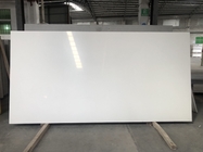 Levhalar 3200x1600mm Beyaz Renk Mühendisliği Tezgah Dekorasyonu için Kuvars Taşı
