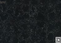 Yapay Mermer Siyah Kuvars Taş İnsan Yapımı Siyah Mermer Taş 6.5 Mohz Duvar Karosu
