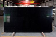 Tezgah Duvar Paneli ile 3200 * 1800MM Kristal Siyah Cam Kuvars Taş